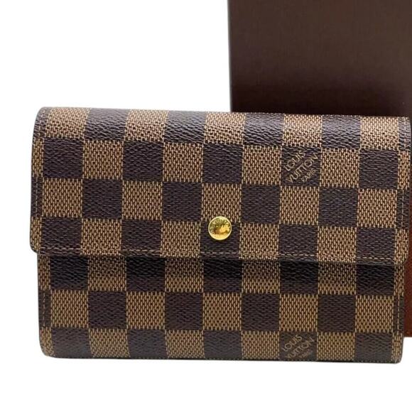 Louis Vuitton Damier Ebene Porte Tresor Wallet W/Box Dust Bag - Picture 16 of 16